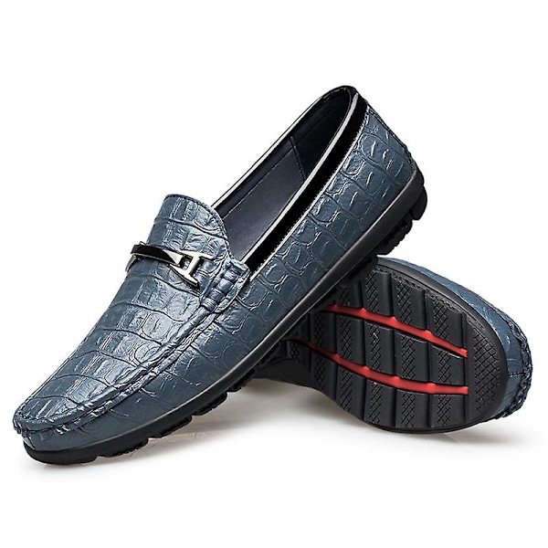 Herr Casual Skor Kohud Modeskor Fr8176 Blue 41