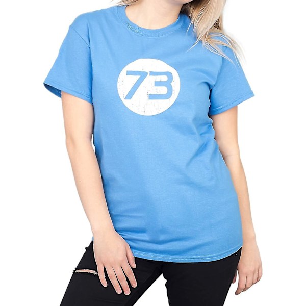 The Big Bang Theory Sheldon 73 Ljusblå Vuxen T-shirt X-Large