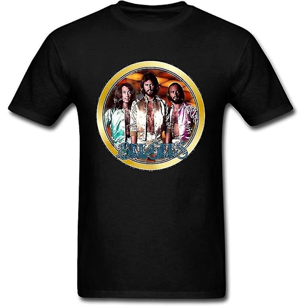 Jsder Custom Bee Gees Disco Tshirt för män Svart Xxl S