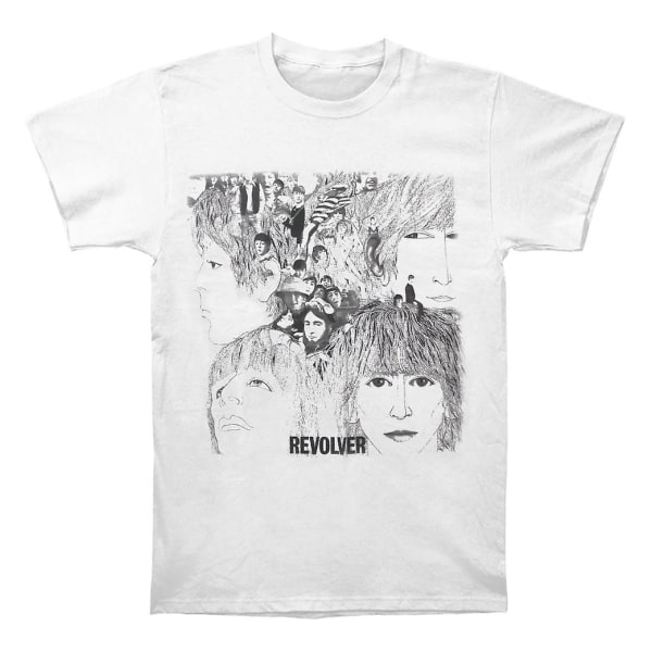 The Beatles Revolver Album Cover Vit T-shirt XXXL
