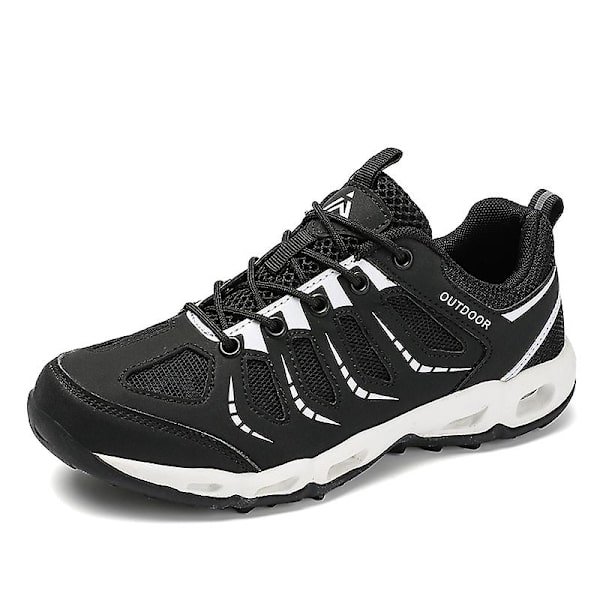 Dam vandringsskor Trailrunning Skor Halksäkra Fitness Promenad Jogging Sneakers 3C2025 BlackWhite 36