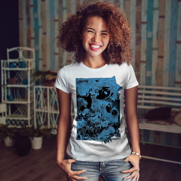 Comics Skull Cool Women Whitet-shirt 3XL