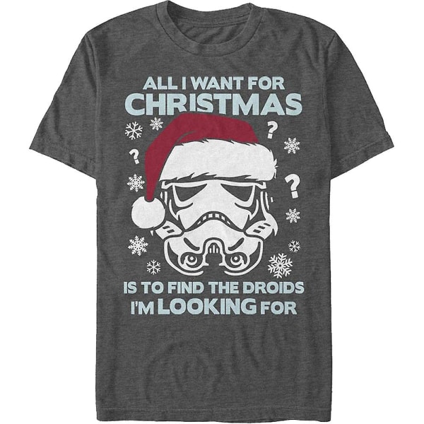Allt jag vill ha till jul Star Wars T-shirt Dark Gray M