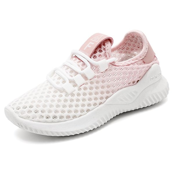 Sneakers för barn Löpartennisskor Lättviktsventilerande Sport Athletic 3D6657 Pink 32
