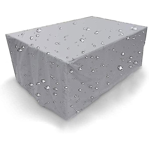 Grå 36 storlekar Utomhus Trädgårdsmöbler Covers Damm Cover Vattentät Cover Förvaring 123x123x74cm