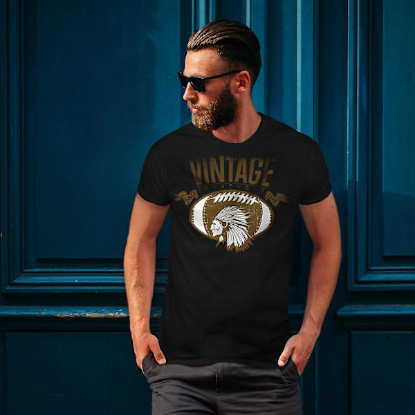 Amerika fotbollslag herr svart t-shirt L