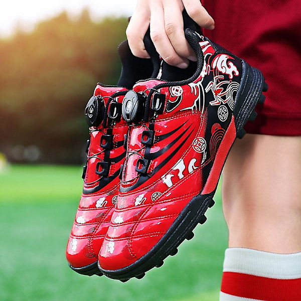 Fotbollsskor för utomhusbruk för barn Athletic Fast Ground Fotbollsskor 2L9896 Red 39
