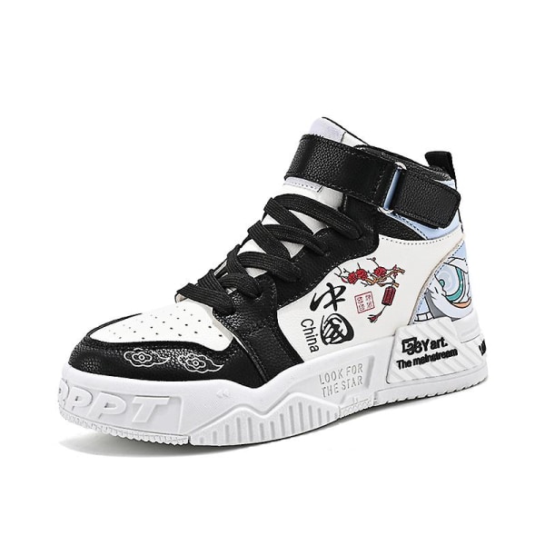 Barnskor Andas Sports löparskor Anime Sneakers WhiteBlack 38