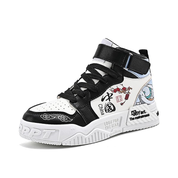 Barnskor Andas Sports löparskor Anime Sneakers WhiteBlack 40