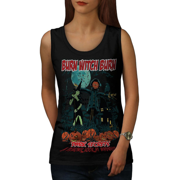 Burn Witch Sexiga kvinnor Blacktank Top L