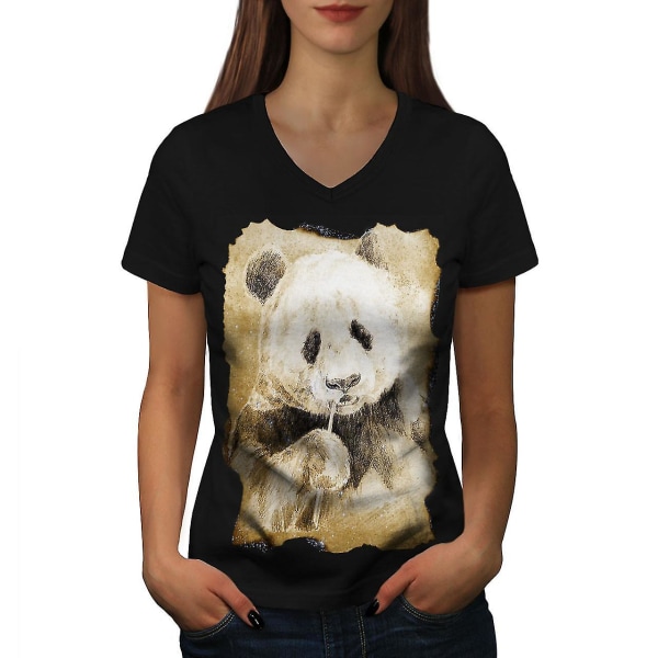 Panda Nature Söta djur kvinnor T-shirt S