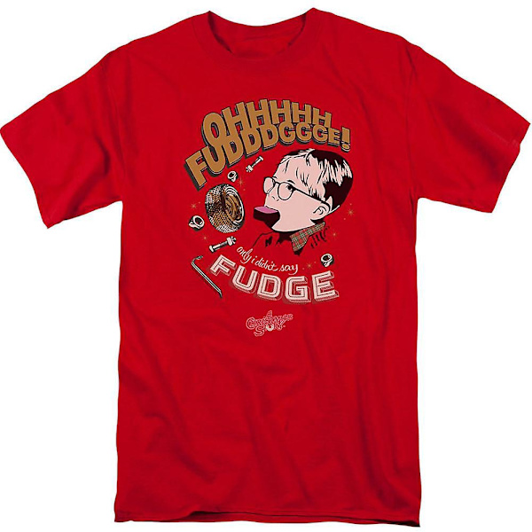 En julberättelse Fudge vuxen T-shirt L
