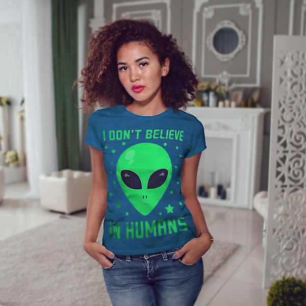 Människor existerar inte Kunglig T-shirt för kvinnor M