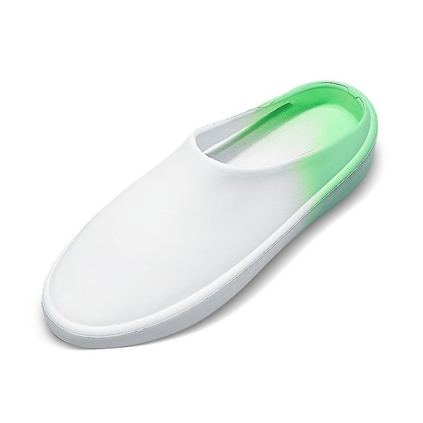 Män Kvinnor Strandtofflor Mode Sandaler Utomhus Halkfria inomhusskor YJ92112 WhiteGreen 41-42