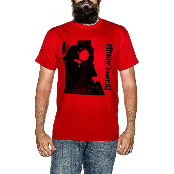 Mindre hot för män Lp T-shirt Röd M