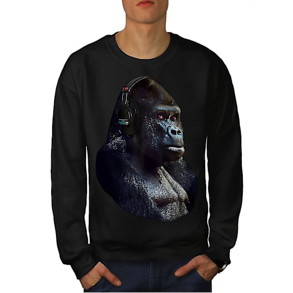 Monkey Headphones Herr Blacksweatshirt M