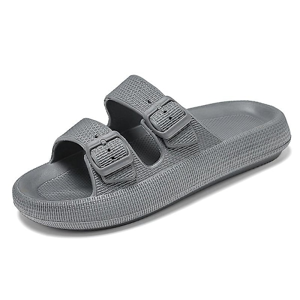 Herrsandaler Halkfria strandskor Modetofflor Fr2885 Gray 41