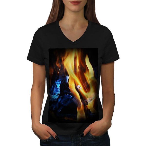 Öppen spis Hot Fire T-shirt för kvinnor 3XL