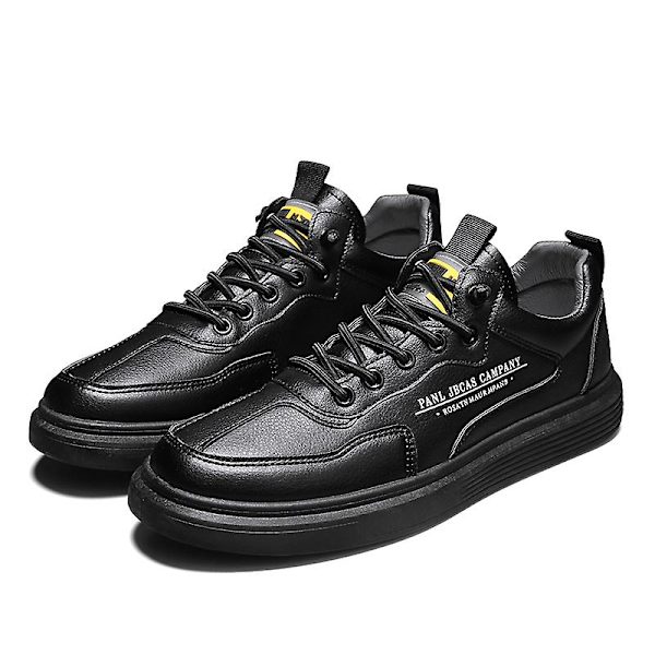 Casual för män Mode Platta Sneakers Löparskor som andas F1-6 Black 40