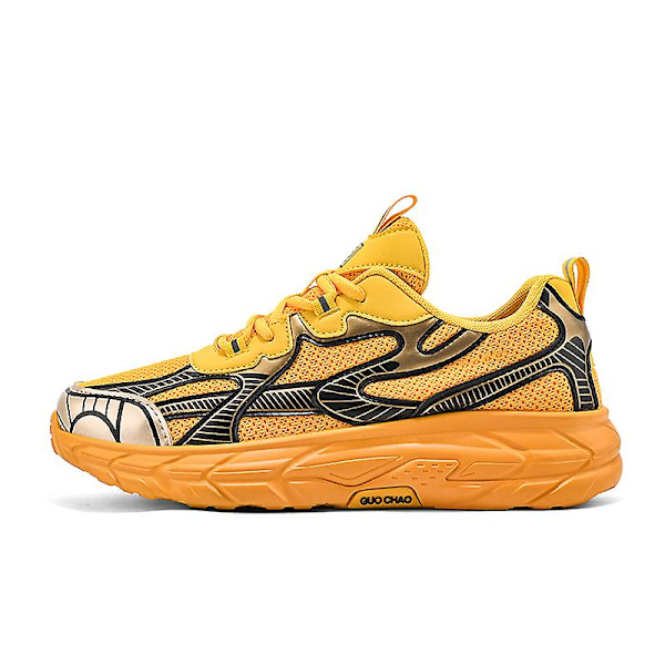 Herr Sneakers Andas löparskor Mode Sportskor 3Cy965 Yellow 44