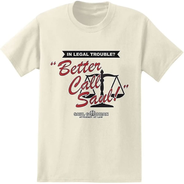 Breaking Bad Men's Better Call Saul T-shirt, vit L