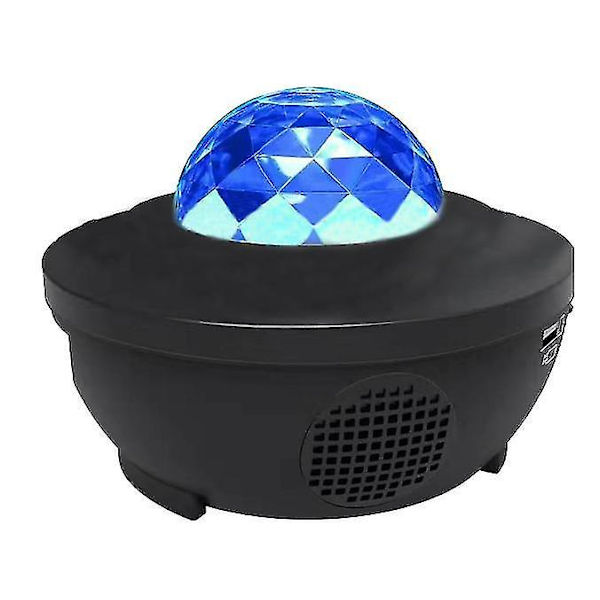 Led Bluetooth Voice Activator Musik Starry Sky Projector Light（Svart）