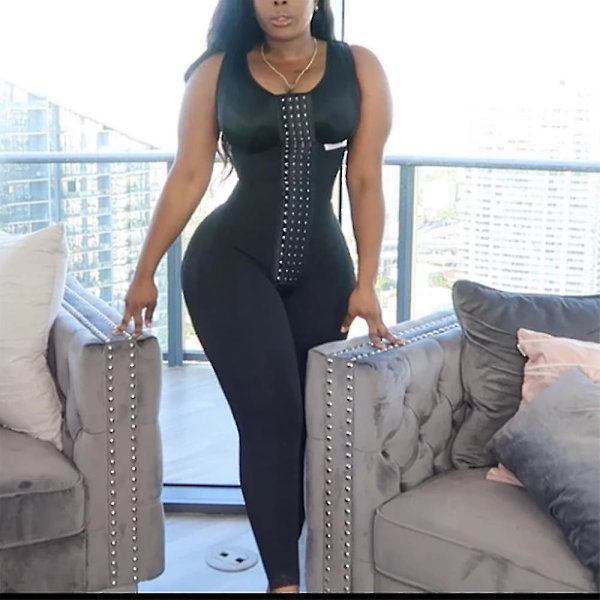 Lequeen Kvinnor Fajas Colombianas Skims Body Mage Control Butt Lift Post Surgery Recover Siamese Leggings