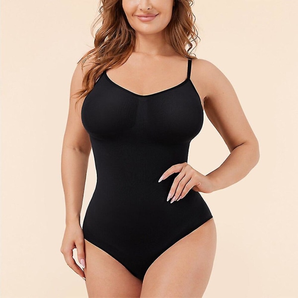 Seamless Shapewear Body för kvinnor Magkontroll Butt Lifter Kroppsformare Slät osynlig under klänning Slimmande underkläder, beige XXL