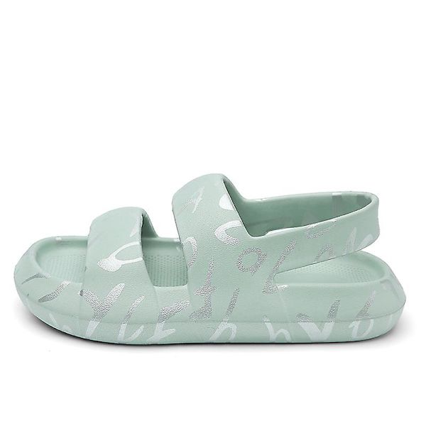 Herrtofflor Flower Graffiti New Hole Shoes 2C2733 Green 40