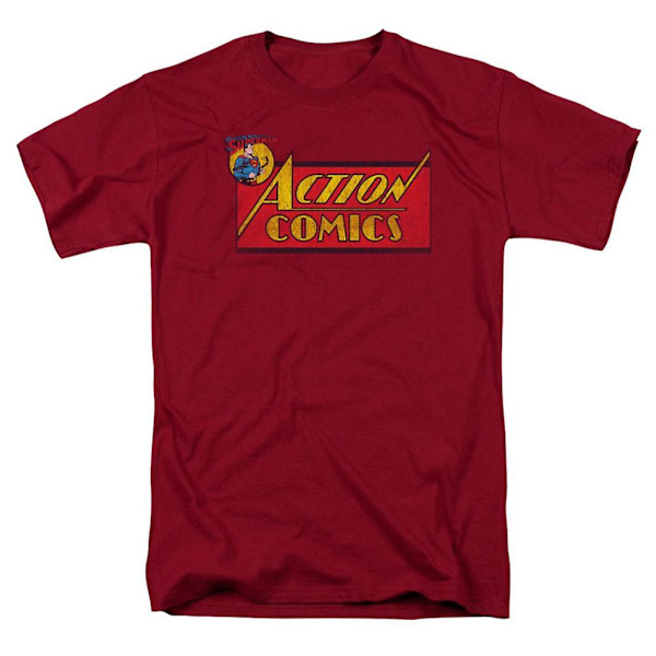 T-shirt med logotyp för Superman Action Comics M