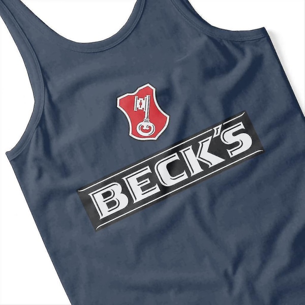 Becks logotyp med nyckelsymbol herrväst M