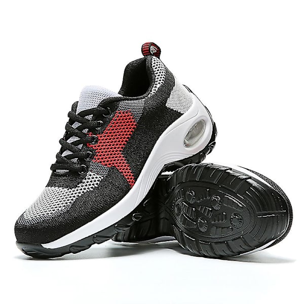 Damsneakers Andas löparskor Mode Sportskor 3A917 BlackRed 41