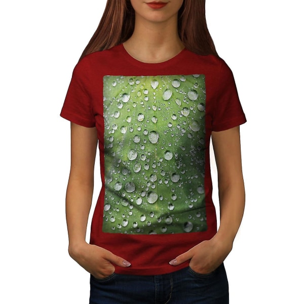 Regndroppe Plant Nature T-shirt för kvinnor S