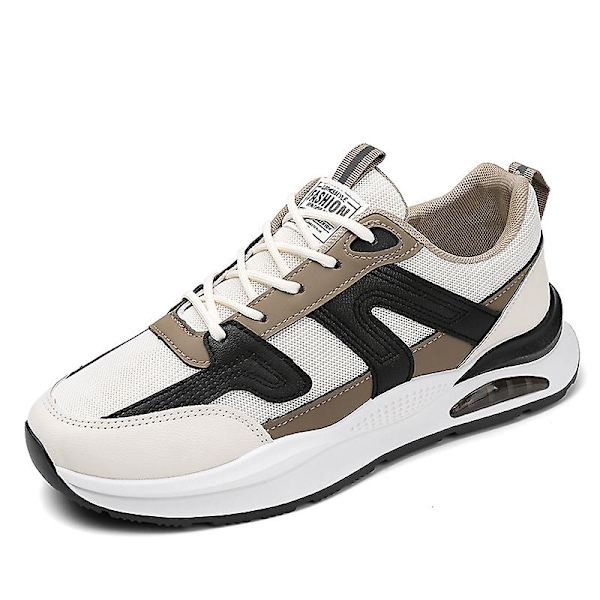 Herrsneakers Andas löparskor Mode Sportskor SN10 WhiteBrown 41