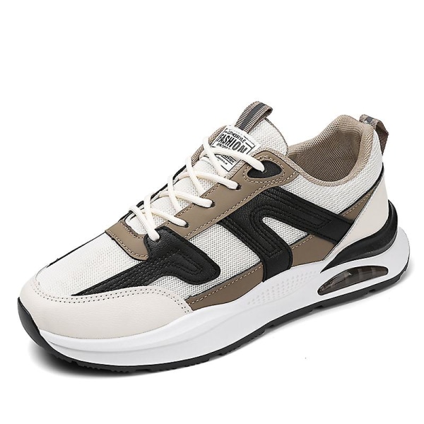 Herrsneakers Andas löparskor Mode Sportskor SN10 WhiteBrown 44