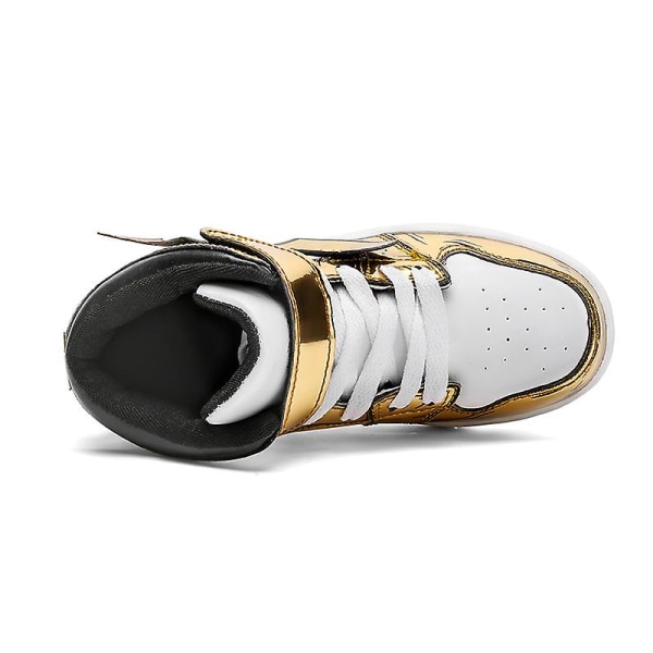 Sneakers för barn Andas Pojkar Flickor Skateboard Skor Löparskor 2L053 Gold 36