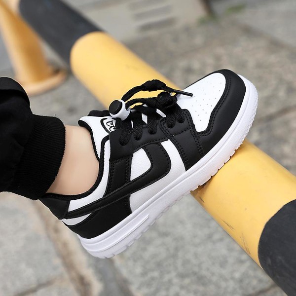Sneakers för barn Mode löparskor Barn Sportskor som andas Yj578 Black 28