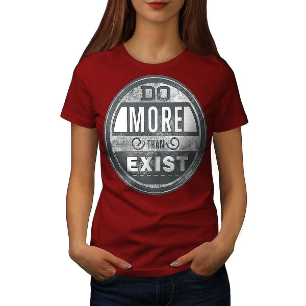 Gör mer än existerar Röd tröja för kvinnor 3XL