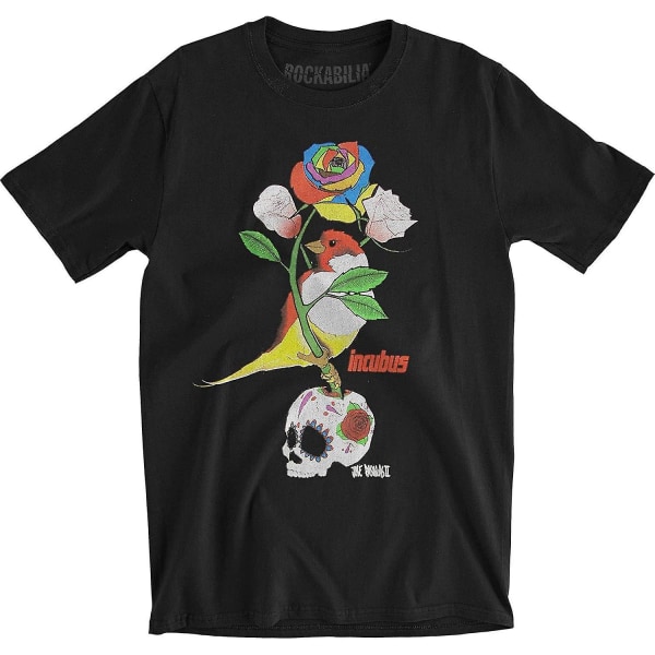 Incubus Sparrow 2012 Tour Slim Fit T-shirt för män, liten svart L