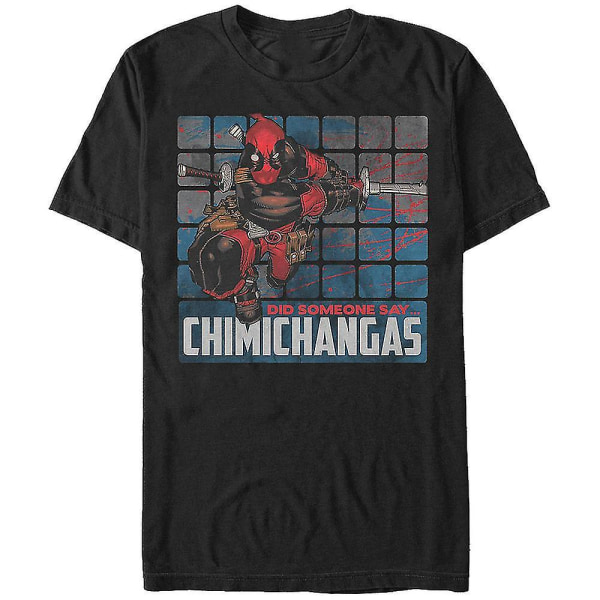 Sade någon Chimichangas Deadpool T-shirt L