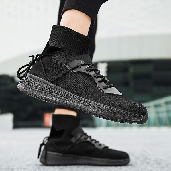 Basketskor för män Andas Sneakers Löparskor 3Ay861 Black 46