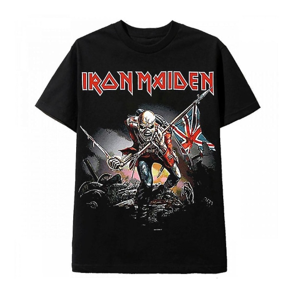Vintage Rock Black T-shirt Iron Maiden The Trooper XXXL