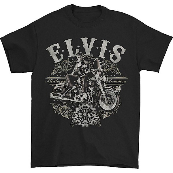 Elvis Presley Motorcykel T-shirt för män XXXL