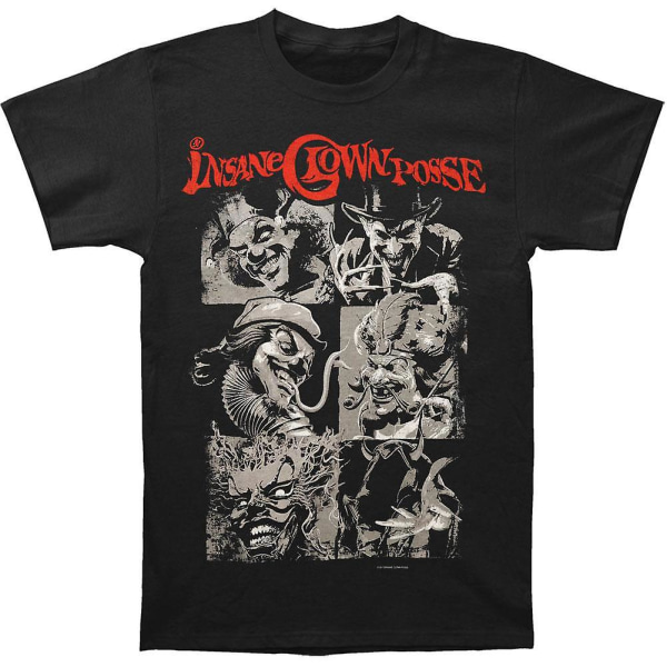 Insane Clown Posse B & W Icon Blocks T-shirt L