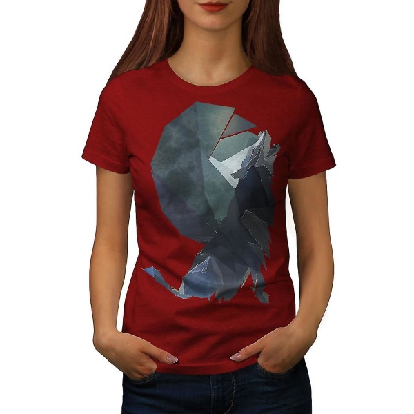 Wolf Shapes Art Mode T-shirt för kvinnor XXL