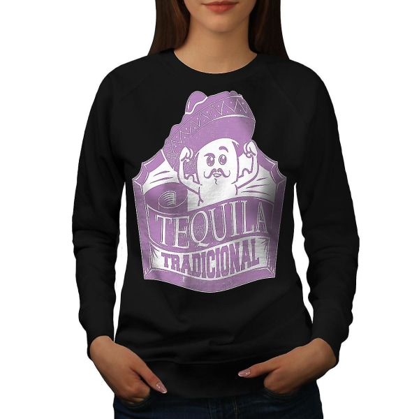Tequila Drink Vintage Women Blacksweatshirt S