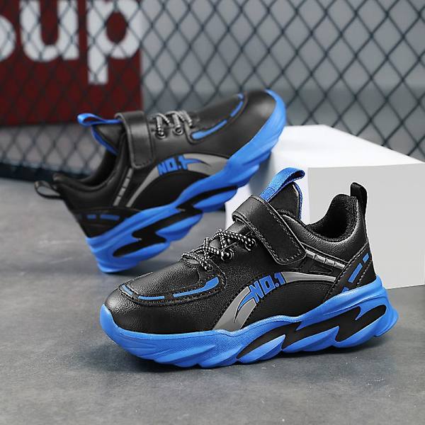 Barnsportskor Bekväma sneakers Löparskor Fr020-1 BlackBlue 31