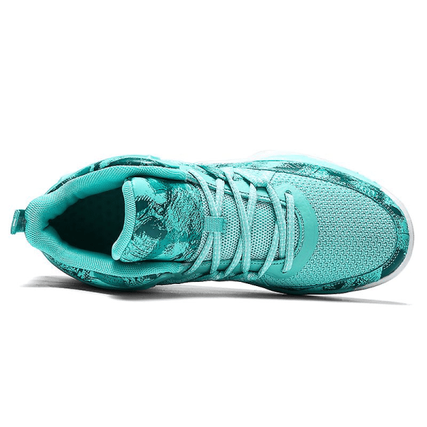 Basketskor för män Mode Dam Sneakers Andas Sportskor 3A693 Cyan 36