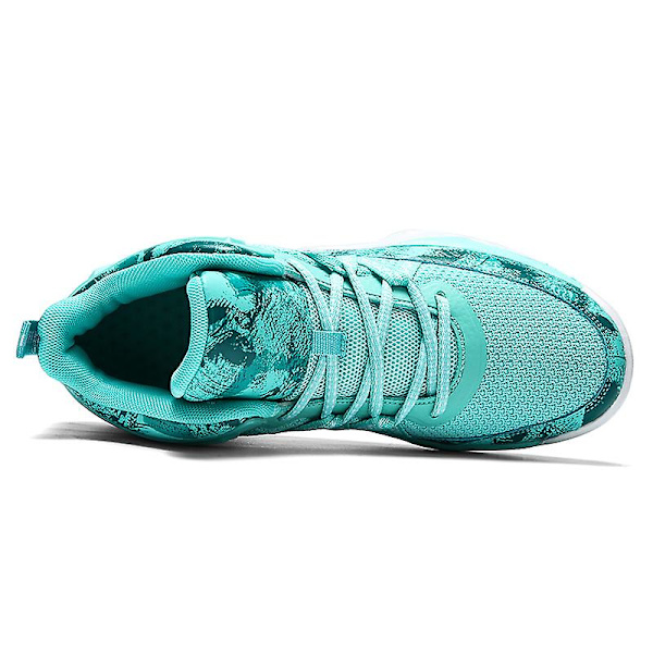 Basketskor för män Mode Dam Sneakers Andas Sportskor 3A693 Cyan 37