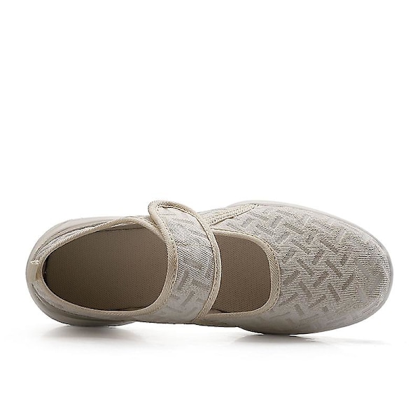 Kvinnors casual Andas och mjuka skor Fr2006 Beige 36